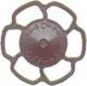 Champion Peacock Type Brake Wheels pkg(8) -- Dark Boxcar Red, HO, Kadee Quality Products 2024