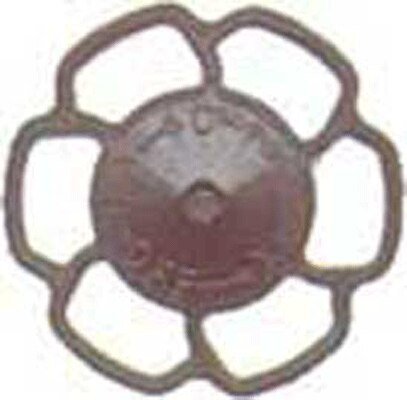 Champion Peacock Type Brake Wheels pkg(8) -- Dark Boxcar Red, HO, Kadee Quality Products 2024