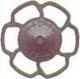 Champion Peacock Type Brake Wheels pkg(8) -- Dark Boxcar Red, HO, Kadee Quality Products 2024