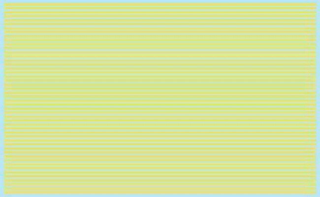Street Decals -- Solid/Solid - Yellow, HO, Kadee Quality Products 3126