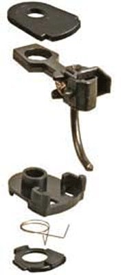 33 Plastic-Shank Coupler - Kit - Magne-Matic(R) -- Short 1/4′ Centerset w/233 Draft Gear Box, HO, Kadee Quality Products 33