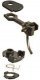 36 Plastic-Shank Coupler - Kit - Magne-Matic(R) -- Long 25/64′ Centerset w/233 Draft Gear Bo, HO, Kadee Quality Products 36