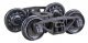 A.S.F.(R) Ride Control(R) 50-Ton Self-Centering HGC Trucks -- Code 110 (.110`) 33` Ribbed-B, HO, Kadee Quality Products 563