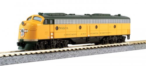 CNW `400` EMD E8A and 5-Car Train-Only Set - LokSound, Lighting and DCC -- Chicago & North Weste, N, Kato USA Inc 106104LS1