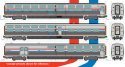 Viewliner II Set - 2 Sleepers, Diner, Baggage-Dorm - Ready to Run -- Amtrak (Phase III silver, red, N, Kato USA Inc 1068004
