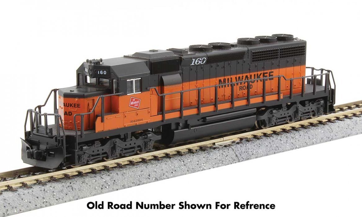 EMD SD40-2 Early Production - Standard DC -- Milwaukee Road 30 (orange, black, Large Lettering), N, Kato USA Inc 1764824