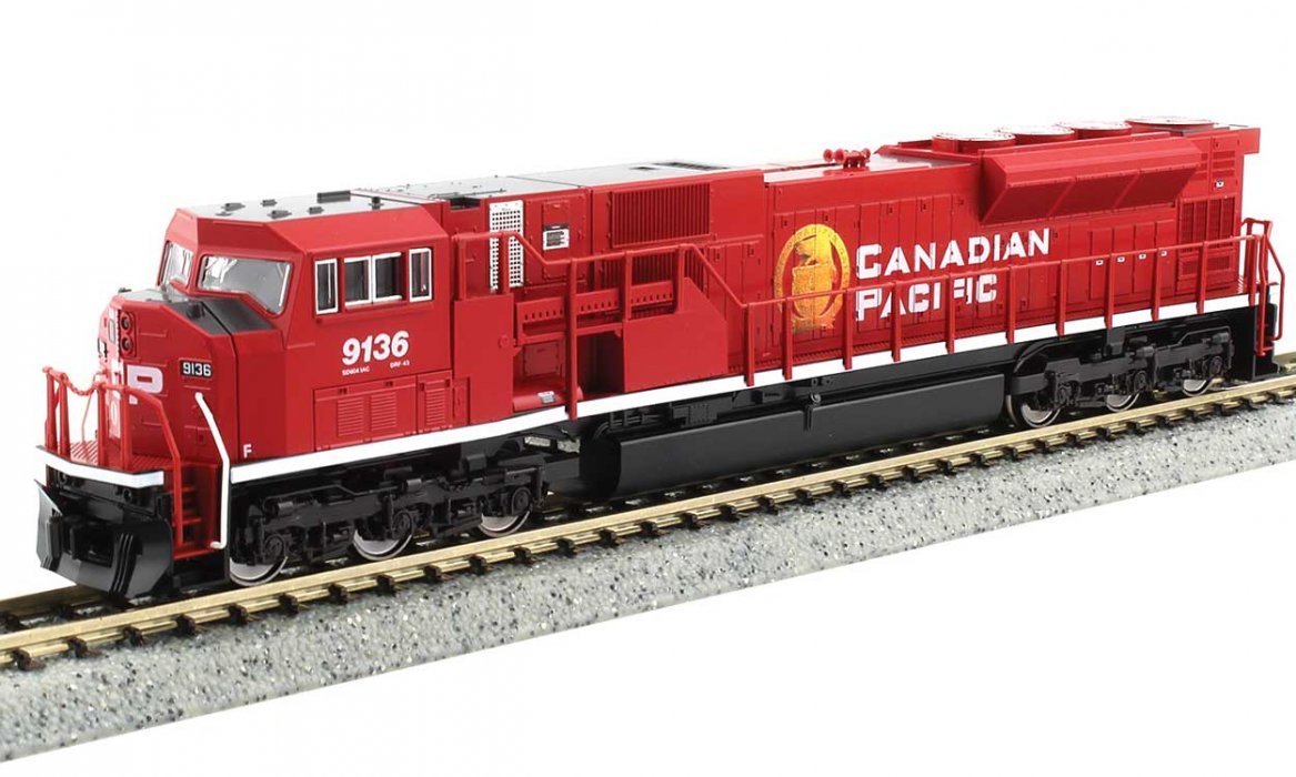 EMD SD90/43MAC - Standard DC -- Canadian Pacific 9136 (red, white, gold), N, Kato USA Inc 1765626