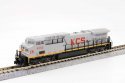 GE AC4400CW Low Numberboards - Standard DC -- Kansas City Southern de Mexico 4555 (gray, red, yell, N, Kato USA Inc 1767046