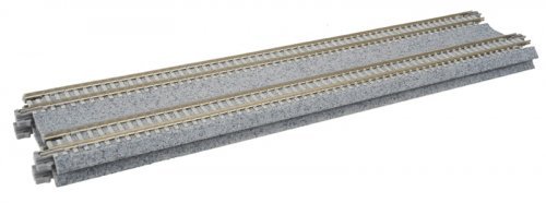 Concrete Tie Double Track Straight -- 9-3/4′ 248mm pkg(2), N, Kato USA Inc 20004