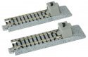 Straight Roadbed Bumper Track Section - Unitrack -- A Style - 2-7/16′ 62mm pkg(2), N, Kato USA Inc 20046