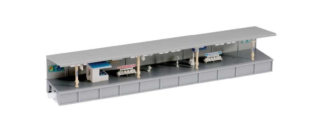 One-Sided Platform A -- Kit - Includes Kiosk Details, Japanese Signs, N, Kato USA Inc 23178