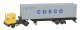 Tractor/Trailer -- Yard Tractor/Trailer w/40′ Cosco Container and Chassis, N, Kato USA Inc 31621