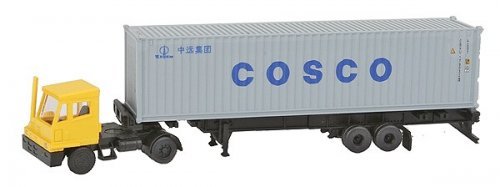 Tractor/Trailer -- Yard Tractor/Trailer w/40′ Cosco Container and Chassis, N, Kato USA Inc 31621