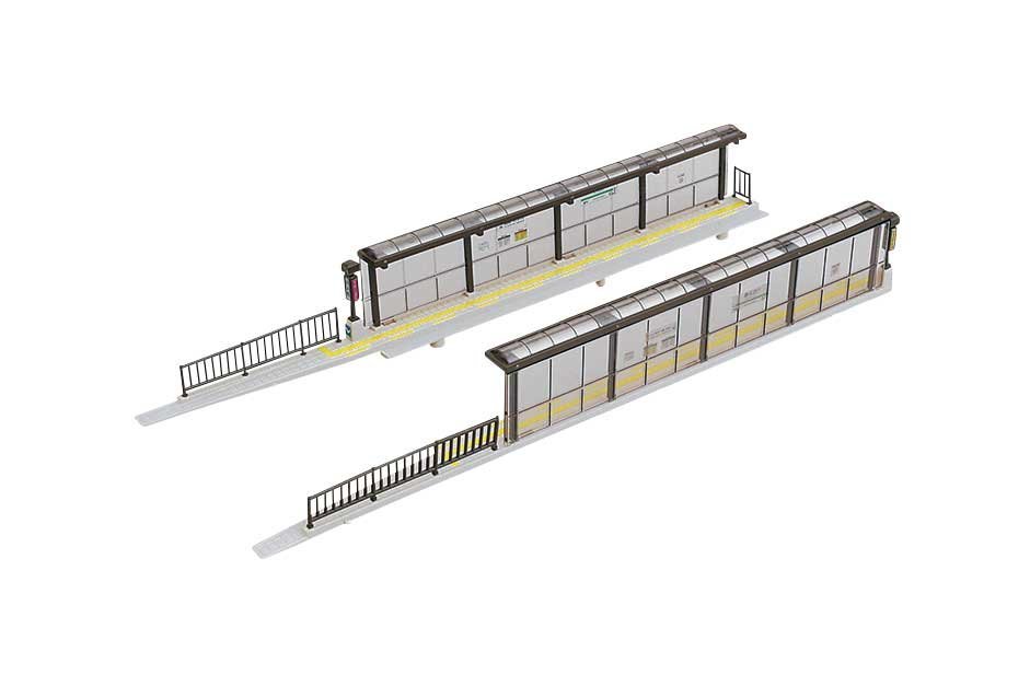 Streetcar (Tram) Stop - Unitram -- Fits Double-Track Unitram Track, N, Kato USA Inc 43733