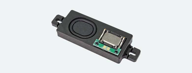 Rectangular Speaker with Enclosure -- 4 Ohm, 15/16 x 2-5/32 x 11/32′ 24 x 55 x 8.6mm, All Scales, LokSound By ESU 50344