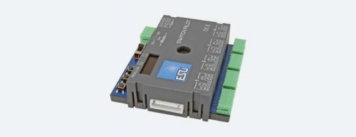 SwitchPilot V2.0 Accessory Decoder -- For 4 Twin Coils Magnetic or 2 Servo Switch Machin, All Scales, LokSound By ESU 51830