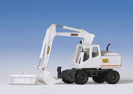 Sersa Atlas 1604 Mobile Excavator - Kit -- White, HO, Kibri 11266