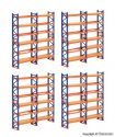 Pallet Rack/Shelving System - Kit -- pkg(4), HO, Kibri 38613