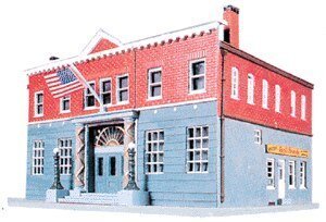 Woodlawn Police Station -- Kit - 6-1/4 x 8-3/8′ 15.9 x 21.3cm, HO, Life-Like Products 1382