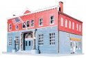 Woodlawn Police Station -- Kit - 6-1/4 x 8-3/8′ 15.9 x 21.3cm, HO, Life-Like Products 1382