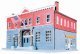 Woodlawn Police Station -- Kit - 6-1/4 x 8-3/8′ 15.9 x 21.3cm, HO, Life-Like Products 1382