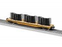 PS-4 50′ Flatcar w/Auto Frame Load - 3-Rail - Ready to Run -- Union Pacific 58059 (Armour Yellow, red), O, Lionel 2626150
