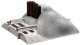 FasTrack(TM) Track w/Roadbed - 3-Rail -- Earthen Bumper - 3-5/8′ 9.2cm, O, Lionel 612059