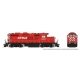 GP9u Low-Nose Rebuild - Standard DC -- Canadian Pacific 8235 (Action Red, white, black), HO, Rapido Trains Inc 54512