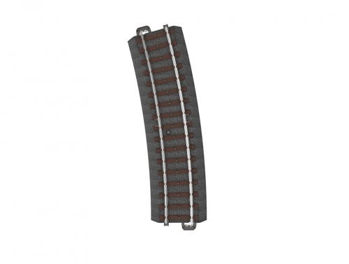 C-Track 3-Rail -- R3 Curved, 20 1/4′ 515mm Radius, 15 Degrees, HO, Marklin, Inc 24315