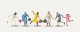 Hurrying Female Passengers -- pkg(6), HO, Merten 210971