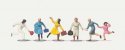 Hurrying Female Passengers -- pkg(6), HO, Merten 210971