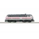 Class 218 Diesel - Sound and DCC - Minitrix -- German Railroad DB AG 218 341-6 (Era VI, IC Scheme, white, gray, red), N, Trix 16