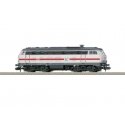 Class 218 Diesel - Sound and DCC - Minitrix -- German Railroad DB AG 218 341-6 (Era VI, IC Scheme, white, gray, red), N, Trix 16