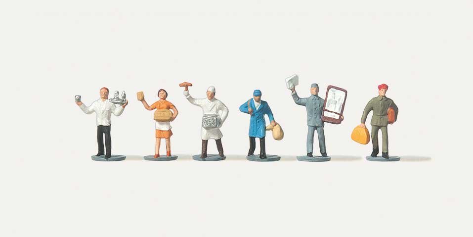 Salespeople and Porters -- pkg(6), N, Merten 270800