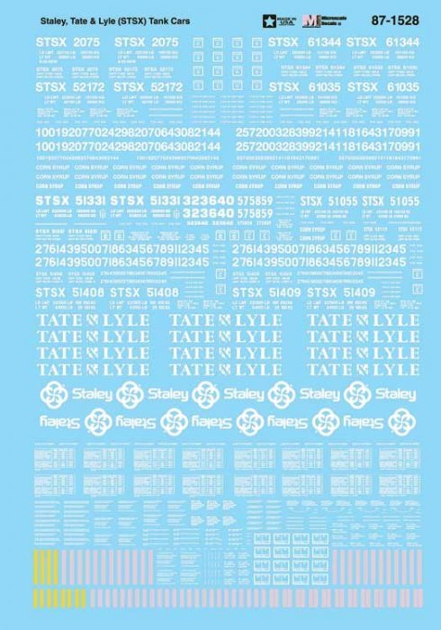 Staley, Tate & Lye - STSX -- Tankcars, HO, Microscale Industries Inc 871528