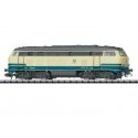 Class 215 Diesel - Sound and DCC-SX - Minitrix -- German Federal Railroad DB 215 064-7 (Era IV 1985, ivory, Ocean Blue), N, Trix