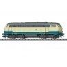 Class 215 Diesel - Sound and DCC-SX - Minitrix -- German Federal Railroad DB 215 064-7 (Era IV 1985, ivory, Ocean Blue), N, Trix