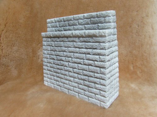 Dressed-Stone Bridge Abutment -- Overall: 6-3/4 x 1-3/4 x 6′ Shelf: 5-3/4 x 3/4 x 4-7/, S, Pre-Size Model Specialities 511