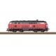 Class 218 Diesel Hydraulic - Sound and DCC -- German Railroad DB AG 218 464-6 (Era V 1999, Weathered, red, gray), HO, Trix 22487