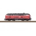 Class 218 Diesel Hydraulic - Sound and DCC -- German Railroad DB AG 218 464-6 (Era V 1999, Weathered, red, gray), HO, Trix 22487
