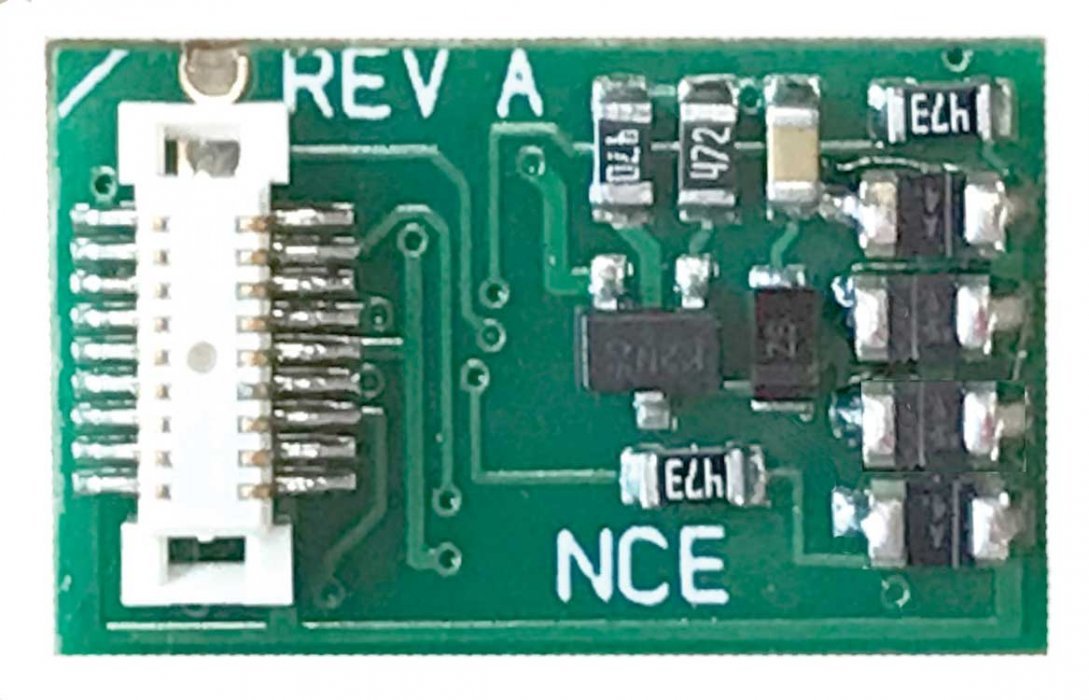 Next18 - NEM 662 DCC Control Decoder -- .595 x .390′ 15 x 10mm, All Scales, NCE Corporation 178