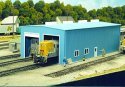 Modern 1- or 2-Stall Engine House -- Kit - 5-1/2 x 11′ 14 x 27.9cm, HO, Pikestuff 8