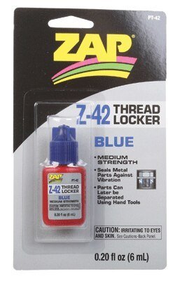 Z-42 Blue Thread Locker -- .2oz 5.9mL, All Scales, Robart Mfg Inc 42