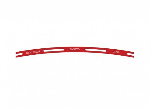 Tracksetta Track Laying Template -- 21′ 53.3cm Radius Curve, N, Peco NT21