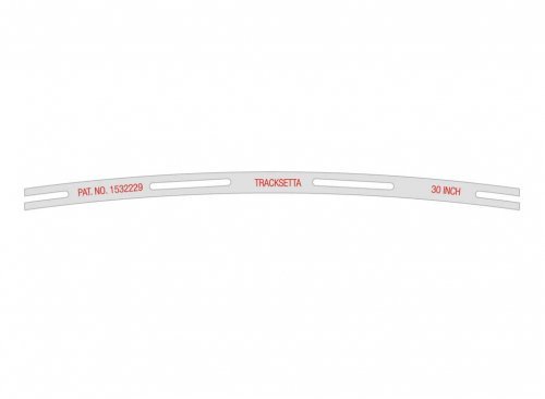 Tracksetta Track Laying Template -- 30′ 76.2cm Radius Curve, N, Peco NT30