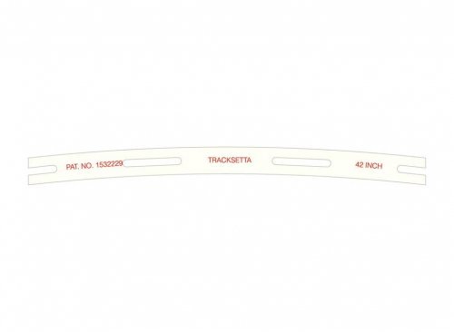 Tracksetta Track Laying Template -- 42′ 106.7cm Radius Curve, HO, Peco OOT42