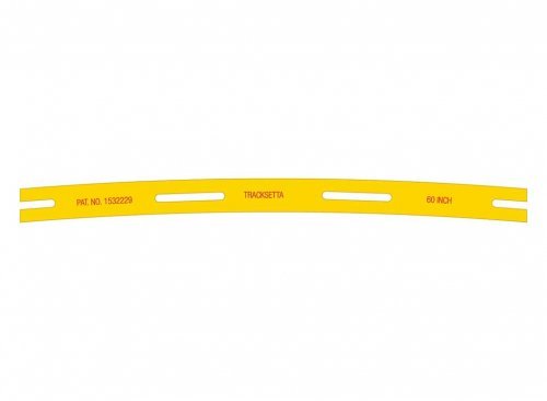 Tracksetta Track Laying Template -- 60′ 152.4cm Radius Curve, HO, Peco OOT60