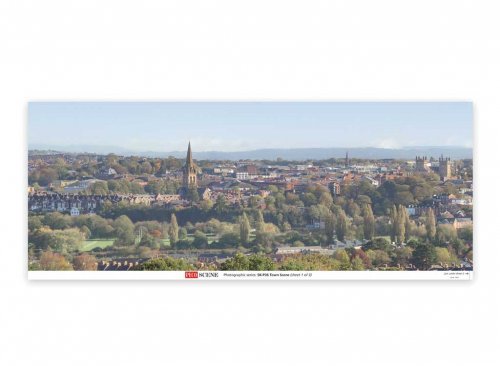 Backscene Photographic Background 95 x 13′ 240 x 33.3cm -- Town Scene, All Scales, Peco SKP06