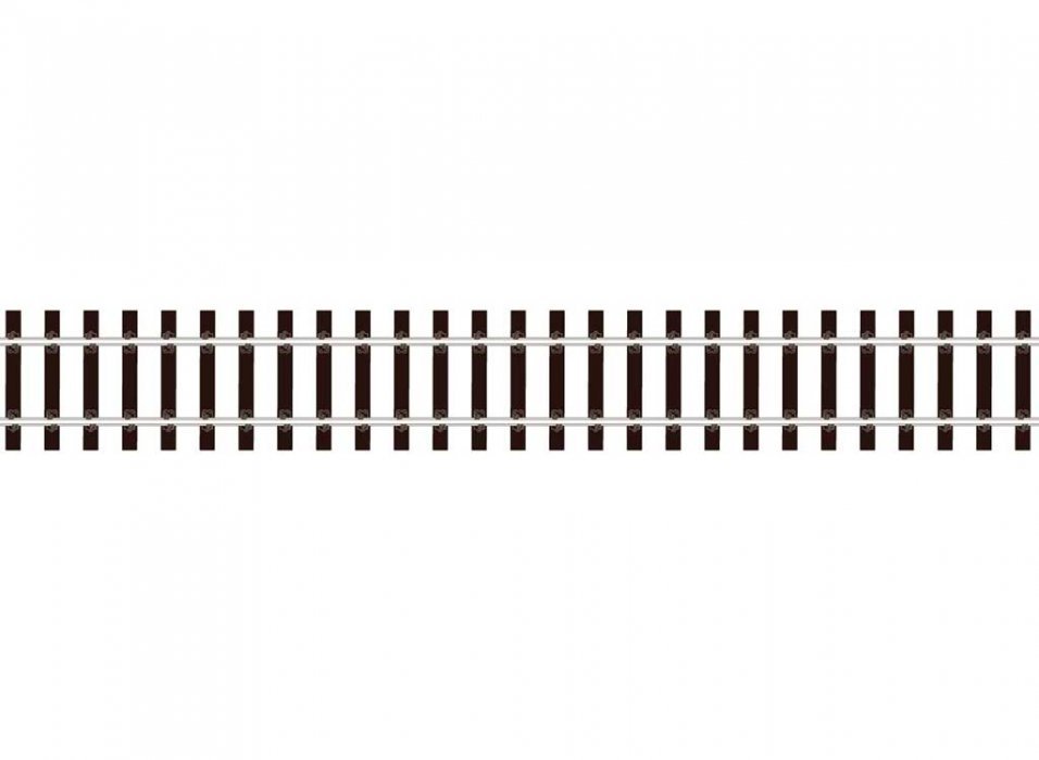 Code 143 US Profile Wooden Tie Flex Track w/Flat-Bottom Rail - Streamline -- 36′ 91.4cm Section, O, Peco SL700FB