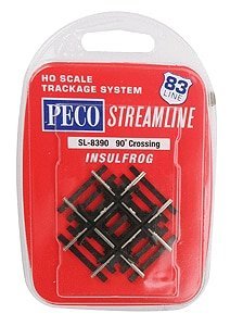 Code 83 Line -- 90-Degree Crossing, HO, Peco SL8390